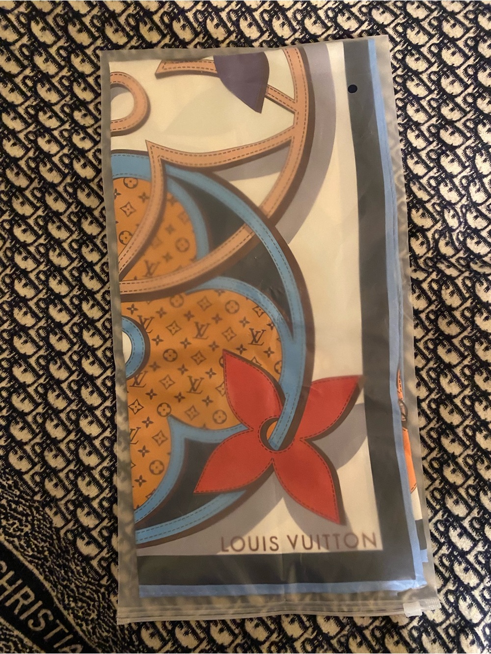 Multicolor Floral Silk Scarf